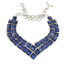 Load image into Gallery viewer, Kyanite Square Bib Necklace
