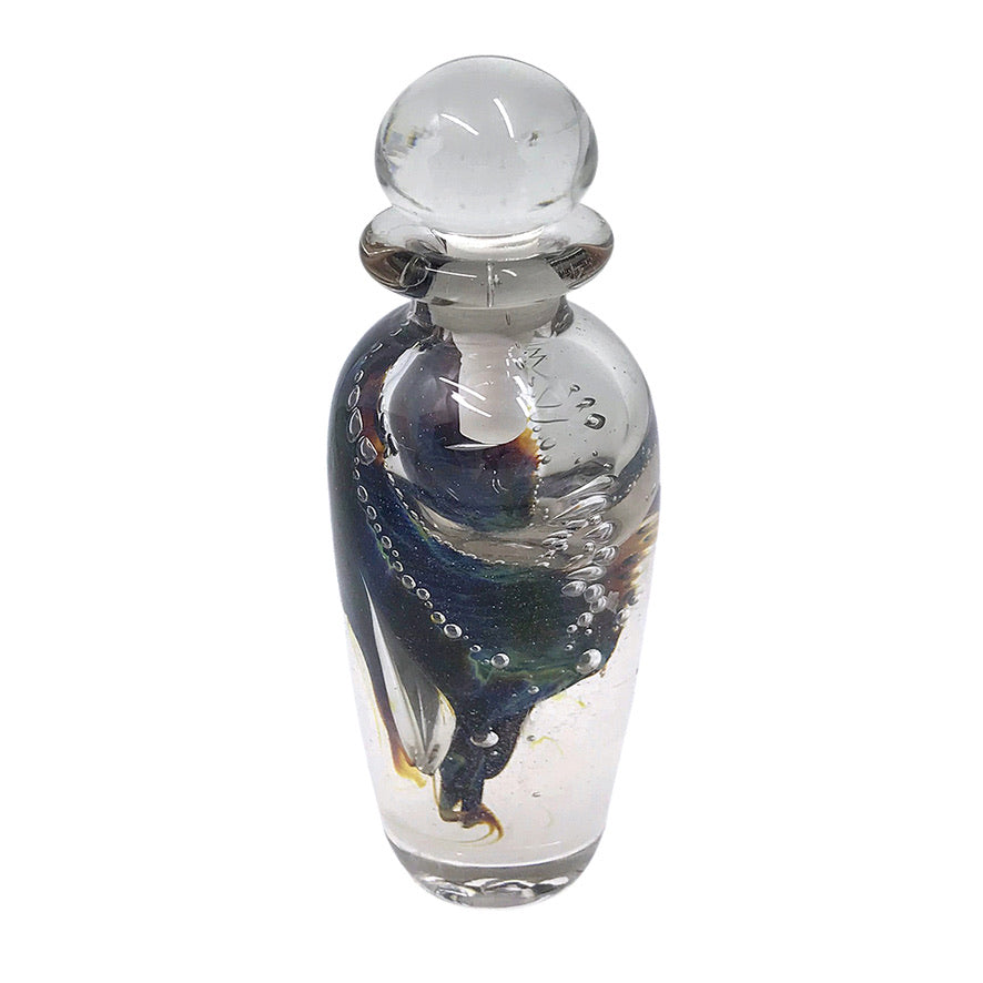 Art Glass Perfume Bottle With Artist Signed