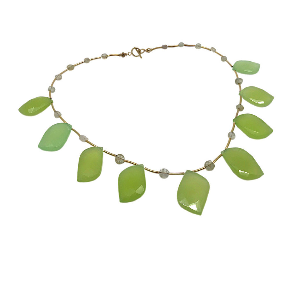 Chalcedony Gold-filled Necklace