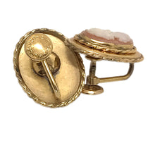 Load image into Gallery viewer, Gold Filled Cameo Earrings
