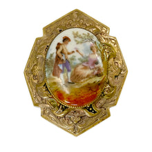 Load image into Gallery viewer, Painted Porcelain Brooch
