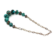 Load image into Gallery viewer, Turquoise Necklace with Sterling Chain
