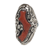 Load image into Gallery viewer, Coral Sterling Ring
