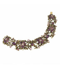 Load image into Gallery viewer, Coro Purple Flower Bracelet
