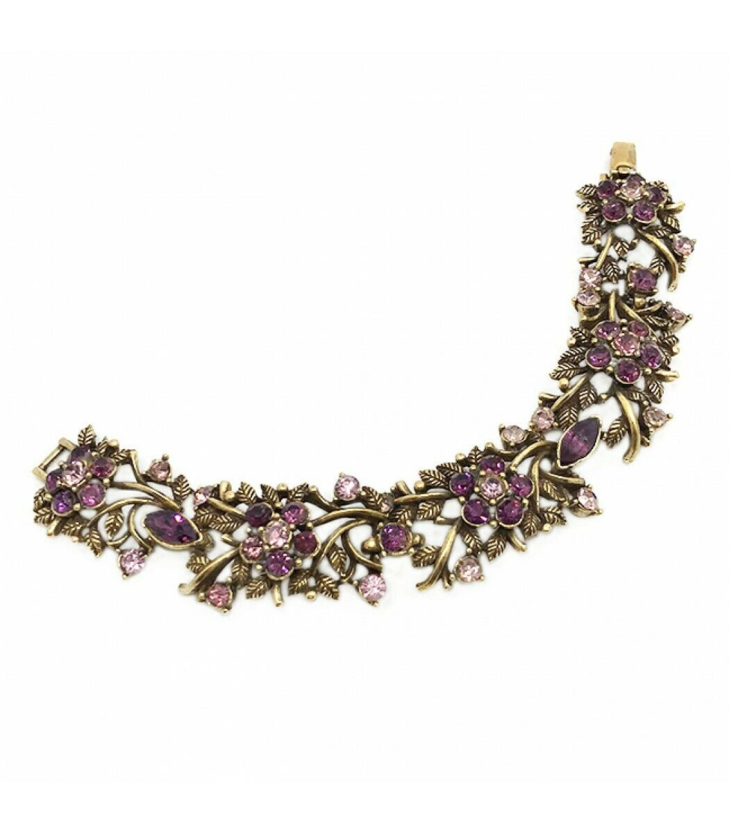 Coro Purple Flower Bracelet